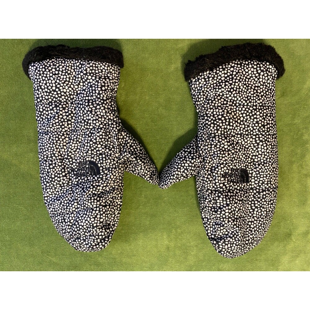 The North Face Girls Youth Faux Fur Lined Mittens Size L